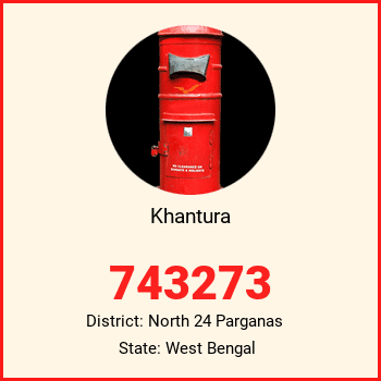 Khantura pin code, district North 24 Parganas in West Bengal