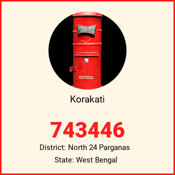 Korakati pin code, district North 24 Parganas in West Bengal