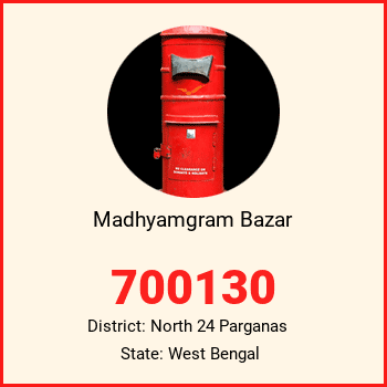 Madhyamgram Bazar pin code, district North 24 Parganas in West Bengal