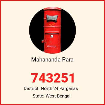 Mahananda Para pin code, district North 24 Parganas in West Bengal