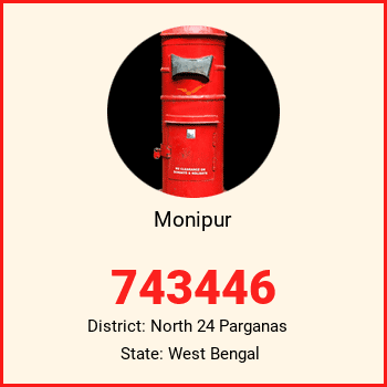 Monipur pin code, district North 24 Parganas in West Bengal