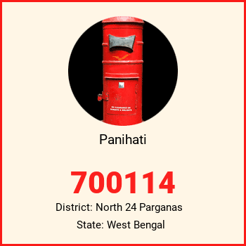 Panihati pin code, district North 24 Parganas in West Bengal