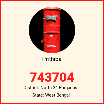 Prithiba pin code, district North 24 Parganas in West Bengal