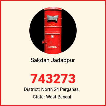 Sakdah Jadabpur pin code, district North 24 Parganas in West Bengal