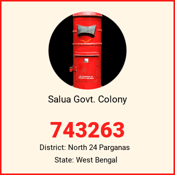 Salua Govt. Colony pin code, district North 24 Parganas in West Bengal