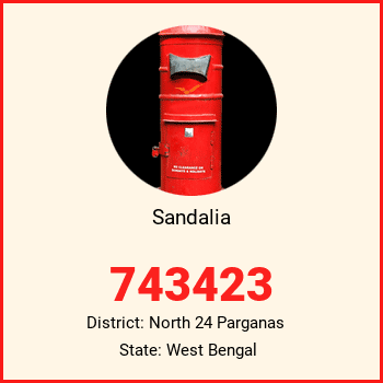 Sandalia pin code, district North 24 Parganas in West Bengal