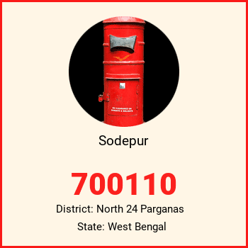 Sodepur pin code, district North 24 Parganas in West Bengal