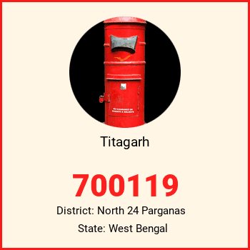 Titagarh pin code, district North 24 Parganas in West Bengal