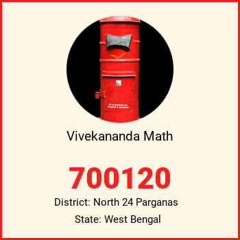 Vivekananda Math pin code, district North 24 Parganas in West Bengal
