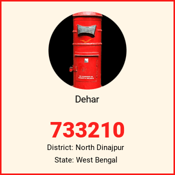 Dehar pin code, district North Dinajpur in West Bengal