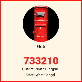 Goti pin code, district North Dinajpur in West Bengal