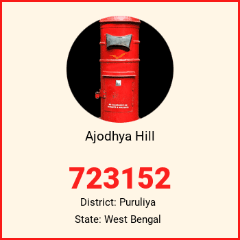 Ajodhya Hill pin code, district Puruliya in West Bengal