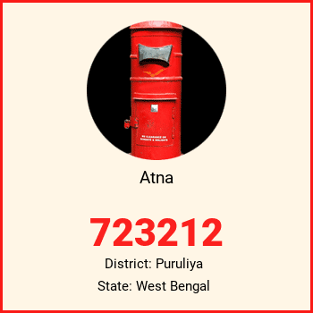 Atna pin code, district Puruliya in West Bengal