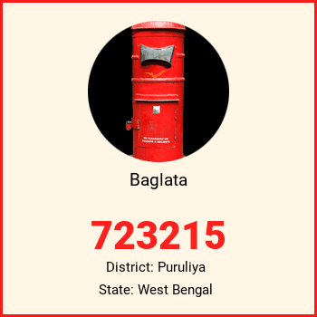 Baglata pin code, district Puruliya in West Bengal