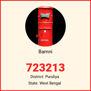 Bamni pin code, district Puruliya in West Bengal