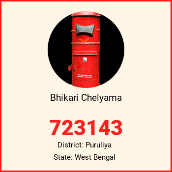 Bhikari Chelyama pin code, district Puruliya in West Bengal