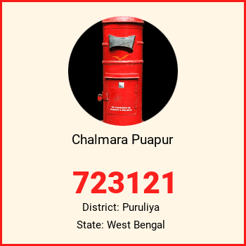 Chalmara Puapur pin code, district Puruliya in West Bengal