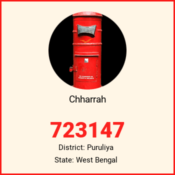 Chharrah pin code, district Puruliya in West Bengal