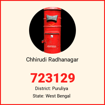 Chhirudi Radhanagar pin code, district Puruliya in West Bengal