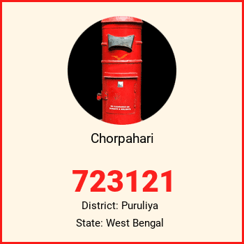 Chorpahari pin code, district Puruliya in West Bengal