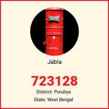 Jabla pin code, district Puruliya in West Bengal