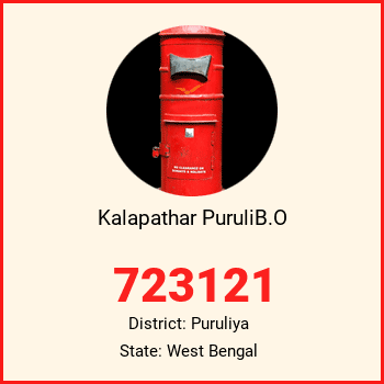 Kalapathar PuruliB.O pin code, district Puruliya in West Bengal