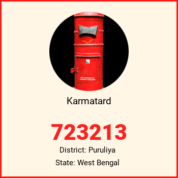 Karmatard pin code, district Puruliya in West Bengal