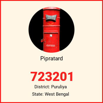 Pipratard pin code, district Puruliya in West Bengal
