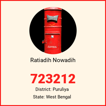 Ratiadih Nowadih pin code, district Puruliya in West Bengal