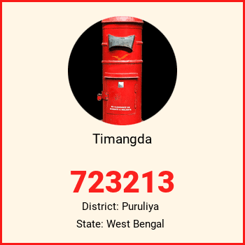 Timangda pin code, district Puruliya in West Bengal