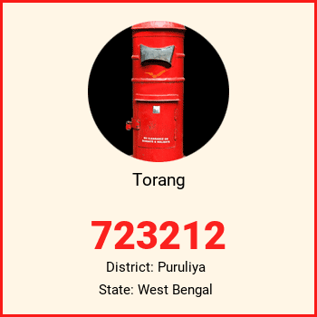 Torang pin code, district Puruliya in West Bengal