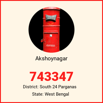 Akshoynagar pin code, district South 24 Parganas in West Bengal