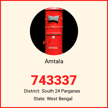 Amtala pin code, district South 24 Parganas in West Bengal