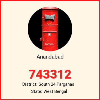 Anandabad pin code, district South 24 Parganas in West Bengal