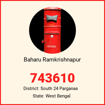 Baharu Ramkrishnapur pin code, district South 24 Parganas in West Bengal