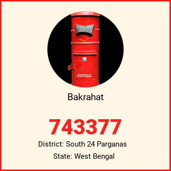 Bakrahat pin code, district South 24 Parganas in West Bengal