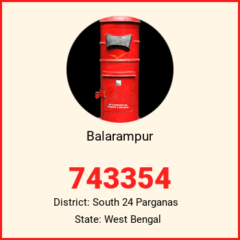 Balarampur pin code, district South 24 Parganas in West Bengal