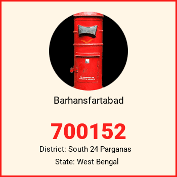 Barhansfartabad pin code, district South 24 Parganas in West Bengal