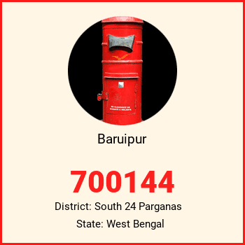 Baruipur pin code, district South 24 Parganas in West Bengal