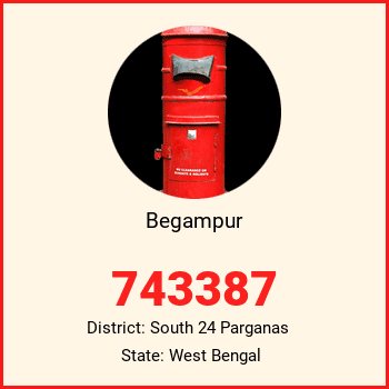 Begampur pin code, district South 24 Parganas in West Bengal
