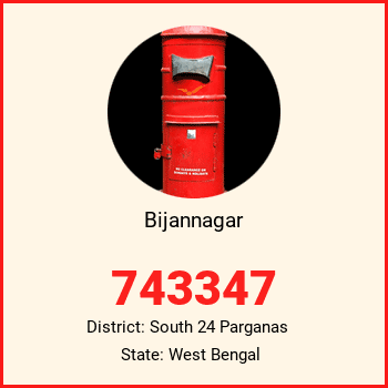 Bijannagar pin code, district South 24 Parganas in West Bengal