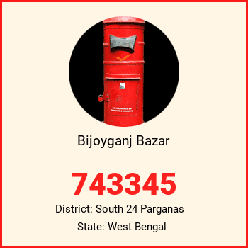 Bijoyganj Bazar pin code, district South 24 Parganas in West Bengal