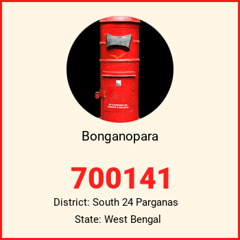 Bonganopara pin code, district South 24 Parganas in West Bengal