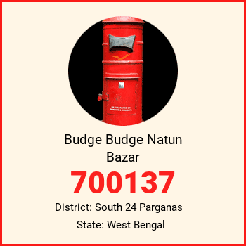 Budge Budge Natun Bazar pin code, district South 24 Parganas in West Bengal