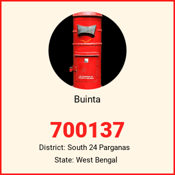 Buinta pin code, district South 24 Parganas in West Bengal