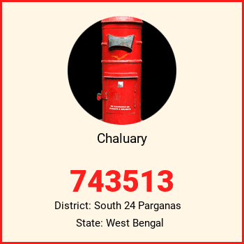 Chaluary pin code, district South 24 Parganas in West Bengal