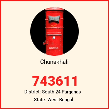 Chunakhali pin code, district South 24 Parganas in West Bengal