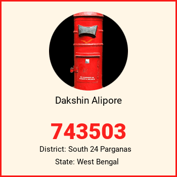 Dakshin Alipore pin code, district South 24 Parganas in West Bengal