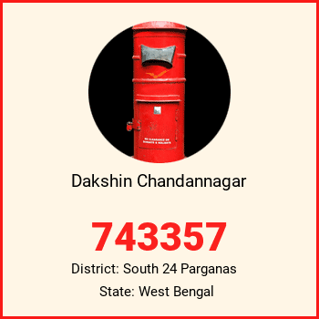 Dakshin Chandannagar pin code, district South 24 Parganas in West Bengal