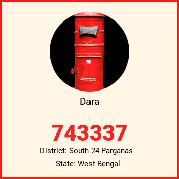 Dara pin code, district South 24 Parganas in West Bengal
